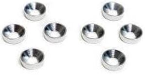 ジュラルミンM3皿ワッシャー シルバー 8pcs WP-0028 RCパーツ