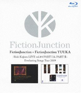 Blu-ray発売日2013/5/8詳しい納期他、ご注文時はご利用案内・返品のページをご確認くださいジャンル音楽Jポップ　監督出演FictionJunction YUUKA収録時間201分組枚数2関連キーワード：フィクションジャンクション ブルーレイ BD商品説明FictionJunction＋FictionJunction YUUKA Yuki Kajiura LIVE vol.＃4 PART 1＆2 Everlasting Songs Tour 20092009年7月12日に東京JCBホールで行われた「FictionJunction Yuki Kajiura LIVE Vol.＃4」から、FictionJunctionとFictionJunction YUUKAのパート映像をBlu-ray化!収録内容circus／aikoi／Silly-Go-Round／MC ＃1／焔の扉／よろこび／nostalgia／荒野流転／MC ＃2／ピアノ／暁の車／cazador del amor／記憶の森／nowhere／MC ＃3／約束／angel gate【Encore】／星屑／here we stand in the morning dew／MC ＃1／銀の橋／花守の丘／宝石／MC ＃2／synchronicity／水の証／みちゆき／目覚め／salva nos／zodiacal sign／MC ＃3／Parallel Hearts／everlasting song【Encore】／ユメノツバサ【Encore】／angel gate【Encore】商品スペック 種別 Blu-ray JAN 4580325314724 製作国 日本 販売元 ビクターエンタテインメント登録日2013/02/26