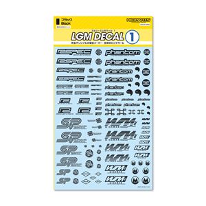 LGMデカール1 ブラック LGM01-BK