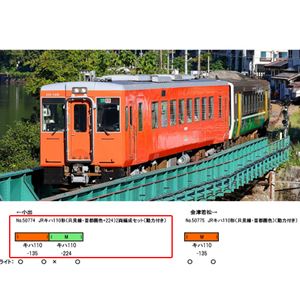 JR東日本キハ110形（只見線・首都圏色＋224）2両編成セット（動力付き） 50774 Nゲージ【予約】