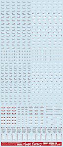 CDC-03W Vertex チョップデカールC4 DG/W/R 45180 デカール