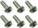3×8 チタンヘックスナベタッピングビス 6本入 NTP-308 RCパーツ