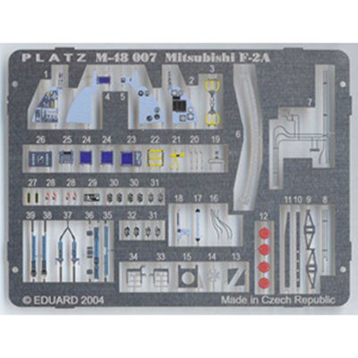 1/48 航空自衛隊 F-2A用エッチングパーツ (リニューアル版） M48-7 プラモデルパーツ【予約】