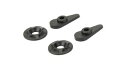 PFツーリングカー用 ウイングマウントセット(ブラック/1730-03) 612081 RCパーツ