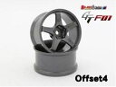 SSR GT GTF01 オフセット4 GUNMETA(2pcs) ART5004GM RCパーツ