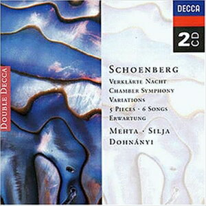 SCHOENBERG ： CHAMBER SYM2CD発売日1997/10/1詳しい納期他、ご注文時はご利用案内・返品のページをご確認くださいジャンルクラシックその他　アーティストズービン・メータ／クリストフ・フォン・ドホナーニZUBIN MEHTA ／ CHRISTOPH VON DOHNANYI収録時間組枚数商品説明ZUBIN MEHTA ／ CHRISTOPH VON DOHNANYI / SCHOENBERG ： CHAMBER SYMズービン・メータ／クリストフ・フォン・ドホナーニ / シェーンベルク：室内交響曲収録内容”［Disc 1］1. Schoenberg： Verklarte Nacht Op.42. Schoenberg： Chamber Symphony No.1 Op.93. Schoenberg： Variations Op.31［Disc 2］1. Schoenberg： 5 Pieces for Orchestra Op.16 - Original version of 1909 - 1. Vorgefuhle2. Schoenberg： 5 Pieces for Orchestra Op.16 - 2. Vergangenes3. Schoenberg： 5 Pieces for Orchestra Op.16 - 3. Farben4. Schoenberg： 5 Pieces for Orchestra Op.16 - 4. Peripetie5. Schoenberg： 5 Pieces for Orchestra Op.16 - 5. Das obligate Recetativ6. Schoenberg： 3 Lieder Op.8 - 1. Nature7. Schoenberg： 3 Lieder Op.8 - 2. Das Wappenschild （””Des Knaben Wunderhorn””）8. Schoenberg： 3 Lieder Op.8 - 3. Sehnsucht （””Des Knaben Wunderhorn””）9. Schoenberg： 3 Lieder Op.8 - 4. Nie ward ich Herrin mud10. Schoenberg： 3 Lieder Op.8 - 5. Voll jener Susse11. Schoenberg： 3 Lieder Op.8 - 6. Wenn Voglein klagen12. Schoenberg： Erwartung Op.17 - Hier hinein?13. Schoenberg： Erwartung Op.17 - Ist das noch der Weg?14. Schoenberg： Erwartung Op.17 - Da kommt ein Licht!15. Schoenberg： Erwartung Op.17 - Er ist auch nicht da16. Schoenberg： Erwartung Op.17 - Es ist noch da...Herrgott in Himmel17. Schoenberg： Erwartung Op.17 - Aber so seltsam ist dein Auge18. Schoenberg： Erwartung Op.17 - Du siehst wieder dort hin!19. Schoenberg： Erwartung Op.17 - Oh! nicht einmal die Gnade20. Schoenberg： Erwartung Op.17 - Liebster Liebster der Morgen kommt”関連キーワードズービン・メータ／クリストフ・フォン・ドホナーニ ZUBIN MEHTA ／ CHRISTOPH VON DOHNANYI 商品スペック 種別 2CD 【輸入盤】 JAN 0028944827927登録日2017/02/21