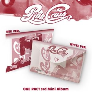 3RD MINI ALBUM ： PINK CRUSHCD発売日2025/2/15詳しい納期他、ご注文時はご利用案内・返品のページをご確認くださいジャンル洋楽アジアンポップス　アーティストワン・パクトONE PACT収録時間組枚数商品説明ONE PACT / 3RD MINI ALBUM ： PINK CRUSHワン・パクト / 3RDミニ・アルバム：ピンク・クラッシュ2023年デビューのボーイズグループ、ONE PACTが3集ミニ・アルバムでカムバック!※225x172mm／バージョン2種あり（RED VER、WHITE VER）、ランダム出荷。収録内容1. ＆ Heart2. WILD ： 3. B2U4. How Many Days5. Confession6. 100!7. Never Stop関連キーワードワン・パクト ONE PACT 商品スペック 種別 CD 【輸入盤】 JAN 8809957310963登録日2025/01/24