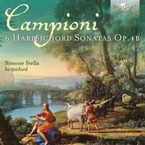 輸入盤 SIMONE STELLA / CAMPIONI ： 6 HARPSICHORD SONATAS 