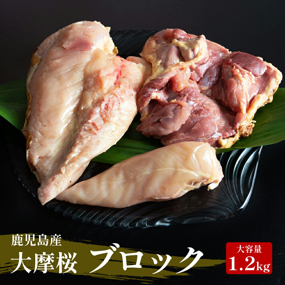 【送料無料】 さつま極鶏 大摩桜 ボリューム満点 1.2kgセット もも肉 むね肉 ささみ モモ肉 ムネ肉 ササミ ブロック肉 鳥刺 鳥刺し 鶏刺し 鶏さし 鶏 たたき 鶏のたたき 地鶏 鶏肉 鹿児島 おつまみ ご当地グルメ お取り寄せ 産地直送 グルメ ギフト プレゼント お中元 御中元