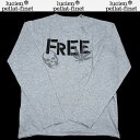 ルシアンペラフィネ lucien pellat-finet メンズ トップス ロンT 長袖 ロゴ スカル/ヘンプ/FREEロゴ付ロングTシャツ グレー 色違い(橙/黒/白)あり EVH1089 GREY/BLACK 13S (R79800)【送料無料】【smtb-TK】