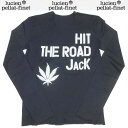 ルシアンペラフィネ lucien pellat-finet レディース トップス ロンT 長袖 ロゴ ヘンプリーフロゴプリントロングTシャツ ブラック EVF1...