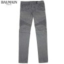 バルマン BALMAIN メンズ パンツ ボトムス デニム ジーンズ ヴィンテージ加工バイカーズデニム グレー 灰色 S3HT500 B983B 172 13S 【送料無料】【smtb-TK】