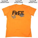 ルシアンペラフィネ lucien pellat-finet メンズ トップス Tシャツ 半袖 ロゴ FREE/スカル/ヘンプロゴプリント付Tシャツ オレンジ E...