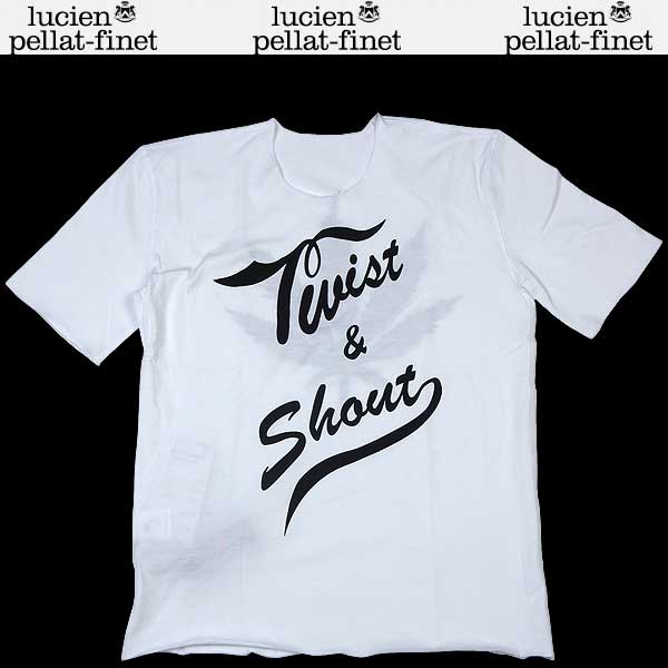 ガッツ ブランドショップのルシアンペラフィネ lucien pellat-finet レディース トップス Tシャツ 半袖 ロゴ ランゲージ/ヘンプリーフロゴプリントTシャツ ホワイト EVF1248 13S (R57750)【送料無料】【smtb-TK】｜アングル2