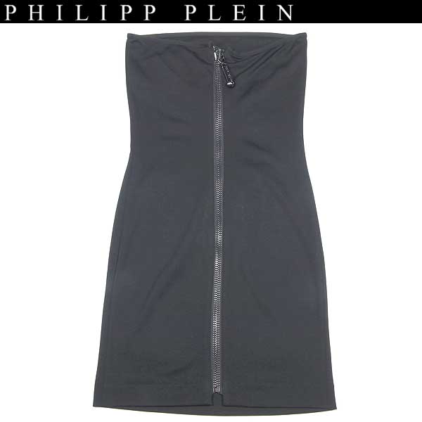 フィリッププレイン PHILIPP PLEIN レディース トップス アウターロゴ ビジュースカルビッグロゴ付チューブトップワンピース ブラック WP13 CW410022 02 13A【送料無料】【smtb-TK】