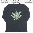 ルシアンペラフィネ lucien pellat-finet レディース トップス ロンT 長袖 ロゴ 鱗模様ヘンプロゴプリント付ロングTシャツ ブラック EVF...
