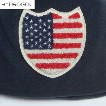 ハイドロゲン HYDROGEN ユニセックス アメリカ国旗 ニット帽子 ニットキャップ ネイビー フリース 紺 138013 BLUENAVY 278 13A　(R12600)