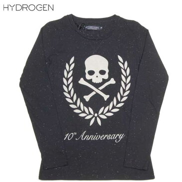 ハイドロゲン HYDROGEN レディース ヘリテイジ スカル カットソー 長袖 ロンT ブラック 131057 NERO 007 13A【送料無料】【smtb-TK】
