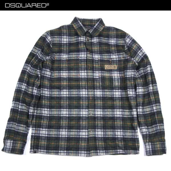 ディースクエアード DSQUARED2 メンズ ヴィンテージ カジュアル シャツ チェック S71DL0650 S41922 001F (R69000) 13A【送料無料】【smtb-TK】