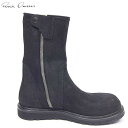 リックオウエンス RICK OWENS メンズ シューズ 靴 ブーツ ペコスブーツ エンジニアブーツ サイドジップ付きスウェードエンジニアブーツ ブラック 黒 ...