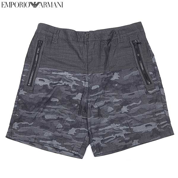 エンポリオアルマーニ EMPORIO ARMANI メンズ パンツ ボトムス ハーフパンツ ロゴ EAイーグルロゴ付・カモ柄切り替えしハーフパンツ VNP54 JM ZZ 14S (R31800) 【送料無料】【smtb-TK】