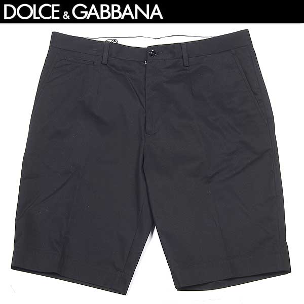 ドルチェ＆ガッバーナ DOLCE&GABBANA ドルガバ メンズ ボトムス パンツ ショートパンツ バミューダショーツ ハイライズ コインポケット ハーフパンツ 短パン 半パン 半ズボン コットンショートパンツ ブラック 黒 G4C3AX FU6LY N0000 14S (R49900)【送料無料】【smtb-TK】