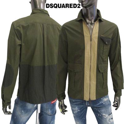 ディースクエアード DSQUARED2 メンズ アウター ジャケット DSQUARED2ロゴプレート・エルボーパッチ付ジップアップジャケット S74DL0582 S35175 727 14S (R75800)【送料無料】【smtb-TK】