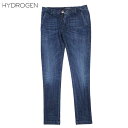 ハイドロゲン HYDROGEN レディース ボトムス パンツ デニム ジーンズ スラントポケット メタルボタン スカル刺繍入りスキニーデニム インディゴブルー 青 141501 045 DENIM SCURO 14S (R39900)【送料無料】【smtb-TK】(4)