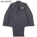 ニールバレット Neil Barrett メンズ スーツ セットアップ チェンジポケット ノッチドラペル2つボタンシングルスーツ ブラック 黒 PBAB52 8...