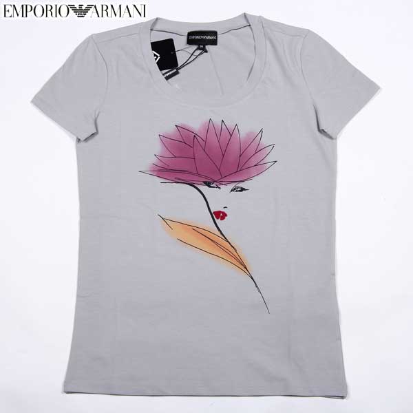 エンポリオアルマーニ EMPORIO ARMANI レディース トップス　グレー　半袖 カットソー　 Tシャツ N2T10J N27SJ 608 14S (R26250) 【送料無料】【smtb-TK】