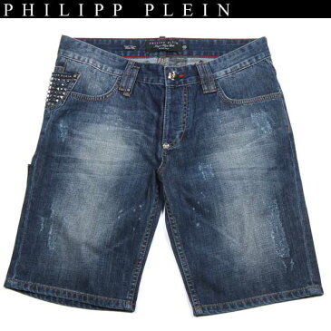 フィリッププレイン PHILIPP PLEIN メンズ デニムショーツ ハーフパンツ