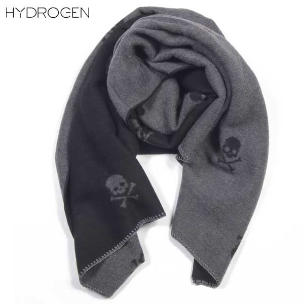 ハイドロゲン HYDROGEN ユニセックス スカル ウール ストール マフラー プレゼント 贈り物 ギフト 153303 007 DB14A (R29720)【送料無料】【smtb-TK】