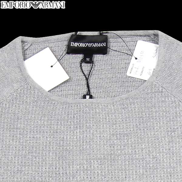 エンポリオアルマーニ EMPORIO ARMANI メンズ トップス ニット セーター ロゴ シル...