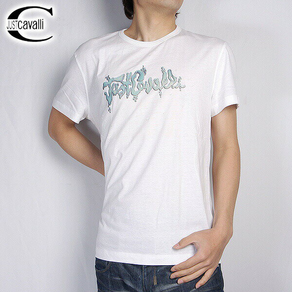 樂天商城 - ジャストカバリ JUST Cavalli バブルプリント 半袖 Tシャツ TO1752-82601 ホワイト (R21800) 【送料無料】【smtb-TK】