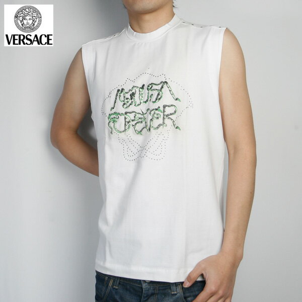 VERSACE ヴェルサーチ Tシャツ メンズ 半袖 ブラック 黒
