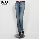 ドルチェ&ガッバーナ DOLCE&GABBANA レディース パンツ ボトムス デニム ベルトループ部分/ポケット部分ベルベット素材装飾付ローライズデニム ID...