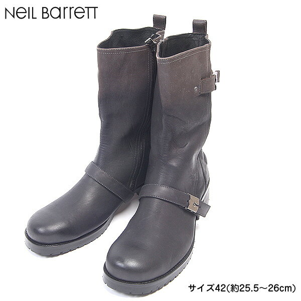 ˡХå Neil Barrett  塼  ֡ Х֡ 󥸥˥֡ Хåȥ롦ơù󥸥˥֡ ֥饦󥰥ǡ BSH164 9302 853 HIGH BIKER BOOT (R75800)̵ۡsmtb-TK