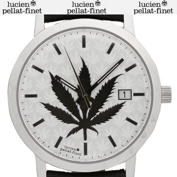 ルシアンペラフィネ lucien pellat-finet ユニセックス ヘンプモチーフ 腕時計DR05 Steel/Leather シルバー/ブラック (R126000)【送料無料】【smtb-TK】