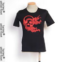ルシアンペラフィネ lucien pellat-finet レディース トップス Tシャツ 半袖 ロゴ スカル/昇り龍ロゴプリント付 Tシャツ 色違い(ホワイト...