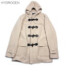ハイドロゲン HYDROGEN メンズ アウター ジャケット コート シンプルデザイン・フード付きダッフルコート クリーム色ベージュ 110315 SPINATO BEIGE 12A (R147000)【送料無料】【smtb-TK】