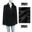 クラスロベルトカバリ Class Roberto Cavalli レディース アウター ジャケット コート ウエストベルト付き・フリルデザインウールコート ブラ...
