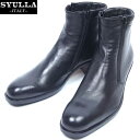 シュラ SYULLA メンズ シューズ 靴 レザーシューズ レザーブーツ サイドジップブーツ ライナー付き ブラック 黒 1207H 【送料無料】【smtb-T...
