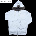 ハイドロゲン HYDROGEN レディース アウター パーカー フルジップパーカー H2Jロゴ ボアライナー付 ダブルジップ セットインスリーブ グレー 灰色 ...