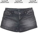 ルシアンペラフィネ lucien pellat-finet レディース パンツ ボトムス ハーフパンツ ロゴ バックポケットスカルロゴ付ホットパンツ DE61F...