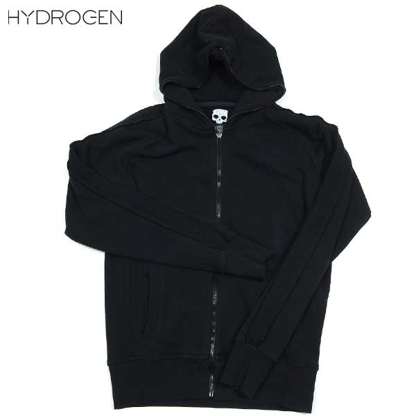 ハイドロゲン HYDROGEN レディース アウター パーカー クラウンスカルバックロゴジップアップパーカー ブラック 黒 0B41000F5 NERO 12A (R35700/R15422)【送料無料】【smtb-TK】