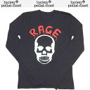 ルシアンペラフィネ lucien pellat-finet レディース トップス ロンT 長袖 ロゴ RAGEスカルロゴプリント付ロングTシャツ 色違い白もあり...