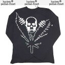 ルシアンペラフィネ lucien pellat-finet レディース トップス ロンT 長袖 ロゴ スカル/ヘンプロゴプリントロングTシャツ ブラック EVF...