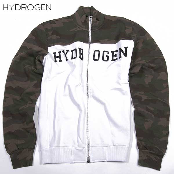 樂天商城 - ハイドロゲン HYDROGEN メンズ アウター ジャケット ロゴ ショルダー/スリーブ部分カモ柄・HYDROGENロゴ付トラックジャケット 160610 543 15S (R49680)【送料無料】【smtb-TK】