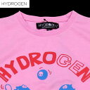 ハイドロゲン HYDROGEN メンズ キッズ 子供服 トップス 半袖 Tシャツ ロゴ 男児女児着用可 恐竜ロゴプリント付Tシャツ ピンク 162608 011 DB15S (R16200) 2