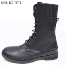 ニールバレット Neil Barrett メンズ 靴 ブーツ ソール部分Neil Barrettロゴ入りレースアップブーツ ブラック BSH157 9301 0...